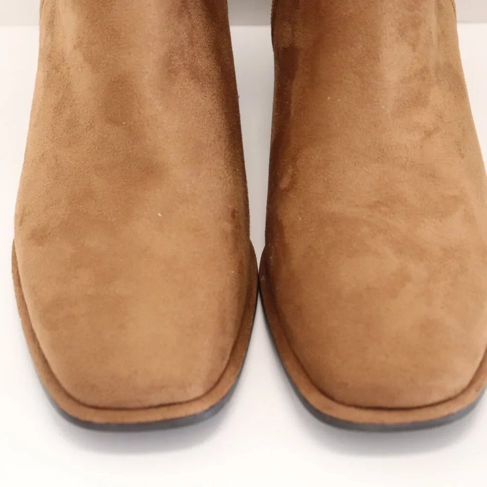 Liz Claiborne Women's Tan‎ Swede Boots New with Tags and Zippers on Sides